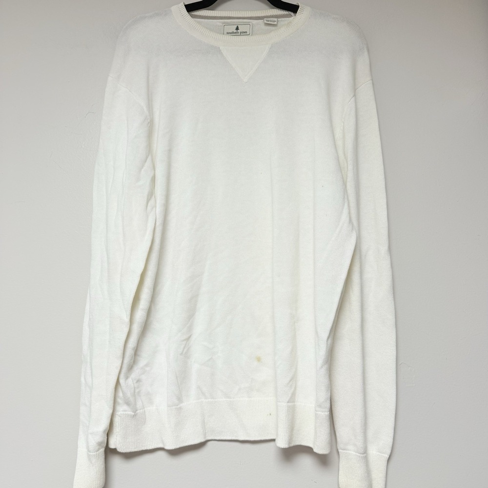 Southern‎ Pines Men's White Sweater Size M